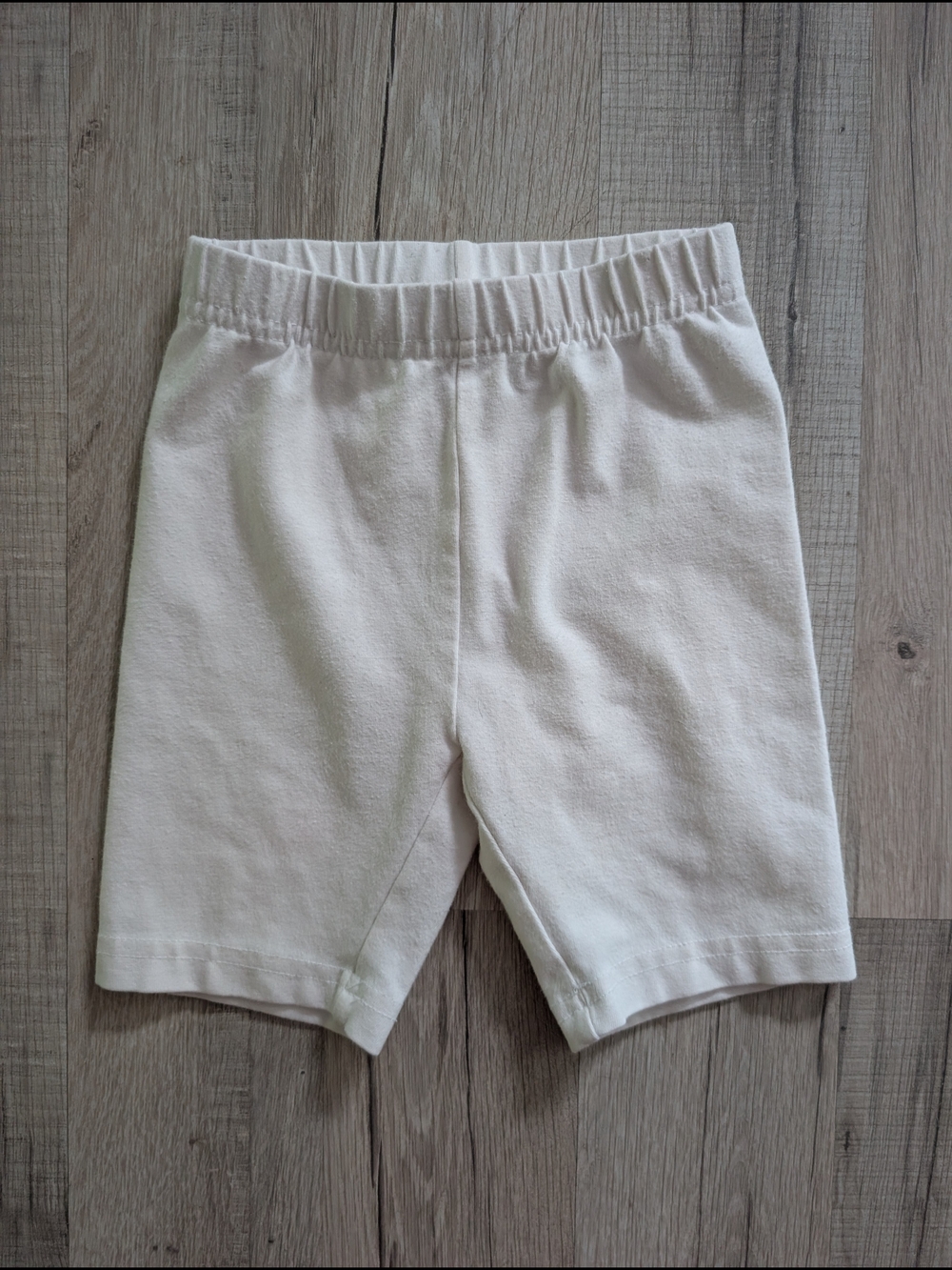 Hanna Andersson White Knee-Length Knit Bime Shorts, 3T (V9)